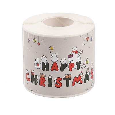 200Pcs Christmas Theme Paper Self-Adhesive Stickers DIY-M070-02I-1