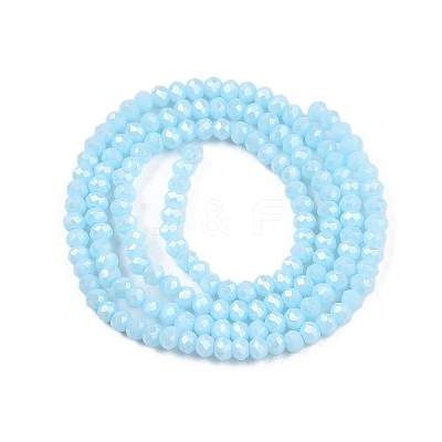 Electroplate Glass Beads Strands LS-EGLA-A044-P1mm-A06-1
