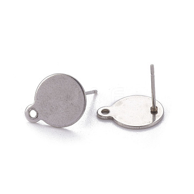 Non-Tarnish 304 Stainless Steel Stud Earring Findings STAS-D445-150-1
