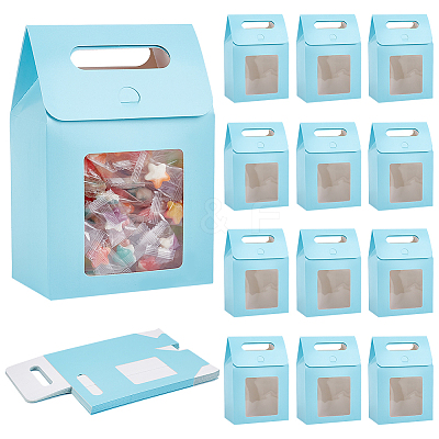 Paper Gift Storage Boxes with Visible Window CON-WH0110-003B-01-1
