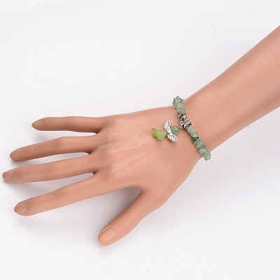 Natural Mixed Stone Kids Bracelets BJEW-JB02062-1