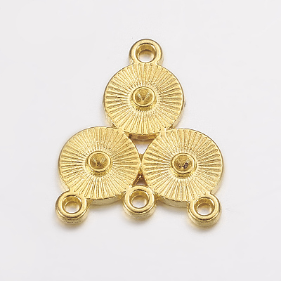 Alloy Rhinestone Connector Settings LS-EA10684Y-G-1