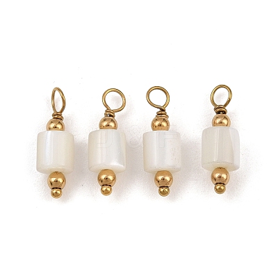 Natural Freshwater Shell Pendants SH-CBA5EEC-14G-1