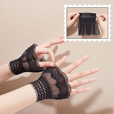 2 Pairs 2 Style Polyester Oversleeves AJEW-NB0004-03B-1