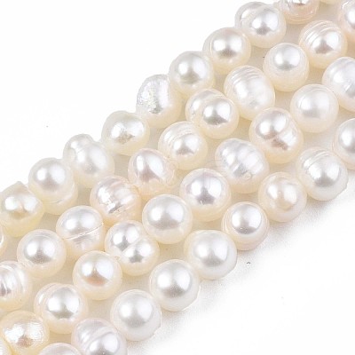 Natural Cultured Freshwater Pearl Beads Strands LS-PEAR-N013-04A-1
