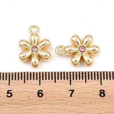 Rack Plating Alloy Rhinestone Pendants PALLOY-T096-08G-04-1