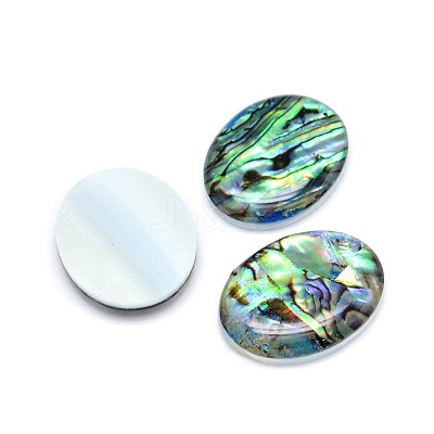 Paua Shell Oval Cabochons X-SSHEL-E553-18B-1