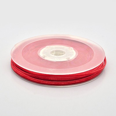Polyester Velvet Ribbon for Gift Packing and Festival Decoration SRIB-M001-4mm-235-1