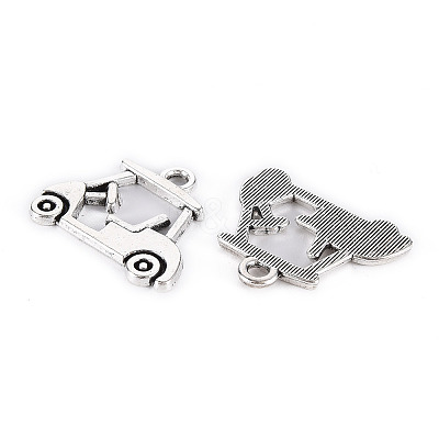 Tibetan Style Alloy Pendants X-TIBE-S323-114AS-RS-1