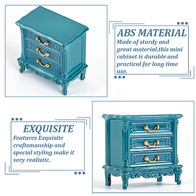 2Pcs 2 Styles Plastic Cabinet DIY-GO0002-36-1