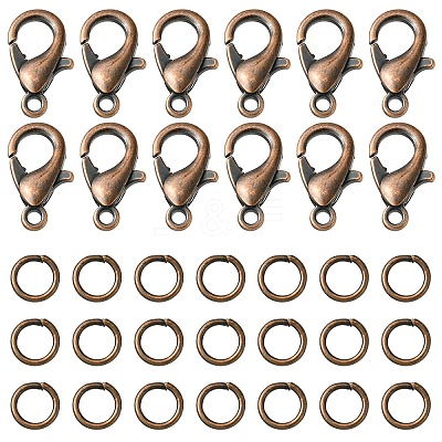 50Pcs Zinc Alloy Lobster Claw Clasps FIND-YW0003-98R-1
