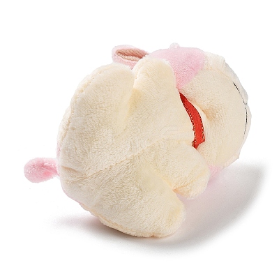 Velvet Dog Keychain HJEW-PW0005-08A-1