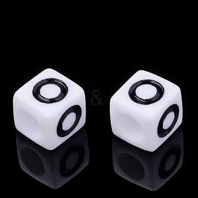 Letter Acrylic Beads PL37C9129-O-1
