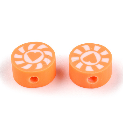 Handmade Polymer Clay Beads CLAY-T019-15H-1