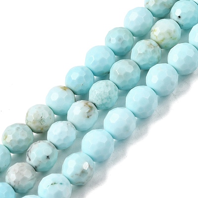 Natural Magnesite Beads Strands G-P598-E-6mm-01-1