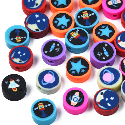 Handmade Polymer Clay Beads X-CLAY-N009-036-1