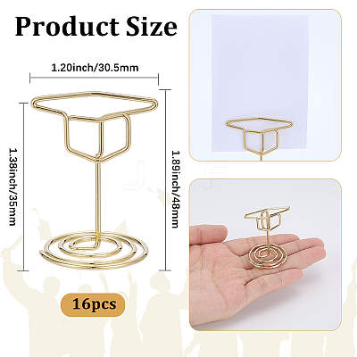 16Pcs Iron Name Card Holder AJEW-SP0004-67-1