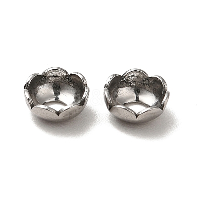 Non-Tarnish 304 Stainless Steel Bead Caps STAS-D244-02P-1