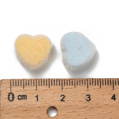 Flocky Opaque Acrylic Beads OACR-I026-02C-1