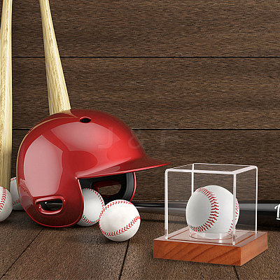 Square Actylic Baseball Display Box ODIS-WH0030-57-1