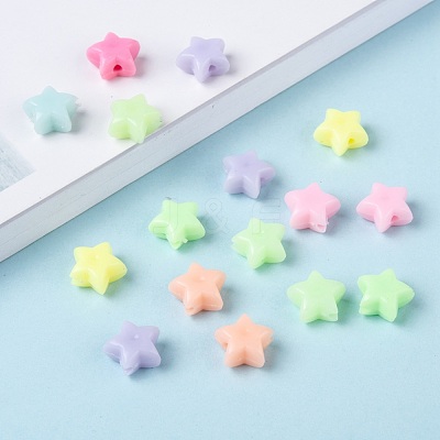 Opaque Acrylic Beads X-MACR-S296-74-1