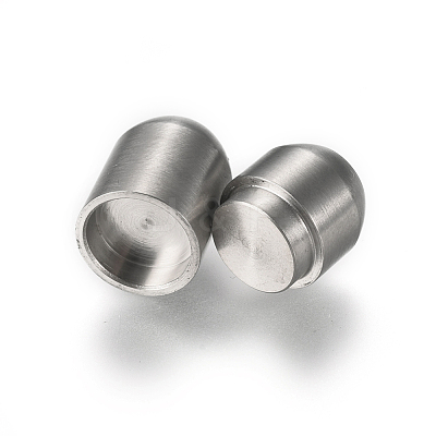 Tarnish Resistant 304 Stainless Steel Magnetic Clasps with Glue-in Ends STAS-E440-92C-1