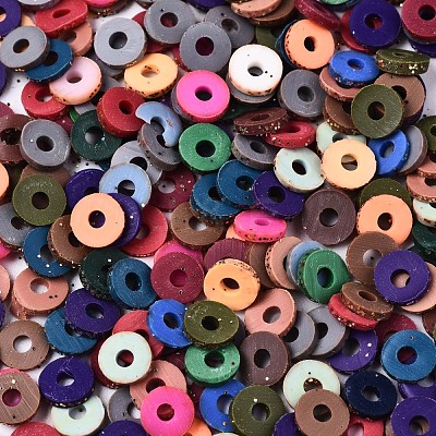 Handmade Polymer Clay Beads Spacers CLAY-T018-05C-1