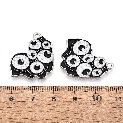 Halloween Theme Alloy and Enamel Pendants ENAM-T021-31C-01P-1