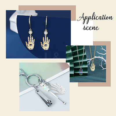 12Pcs 6 Style Ion Plating(IP) 201 Stainless Steel Pendants STAS-DC0004-21-1