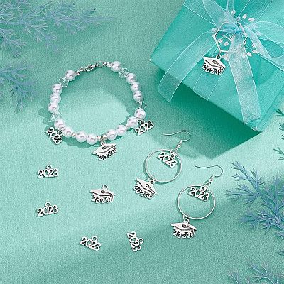 120Pcs 2 Style Tibetan Style Alloy Charms FIND-CA0006-06-1