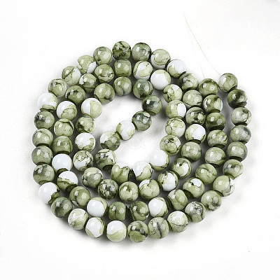 Baking Paint Glass Beads X1-DGLA-N003-10mm-C06-1