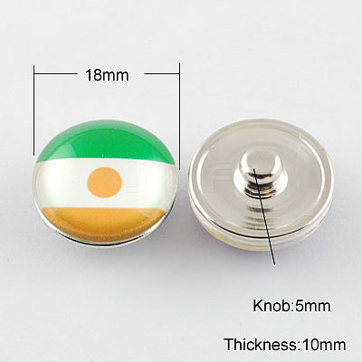 Brass Jewelry Snap Buttons GLAA-S027-02-1