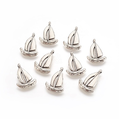 Tibetan Style Alloy Sailing Boat Pendants LS-LF0998Y-NF-1