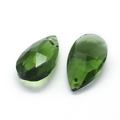 Faceted Glass Pendants GLAA-F069-L-A05-1