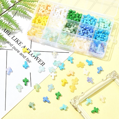 270Pcs 18 Styles Opaque Acrylic Beads SACR-FS0001-41A-1