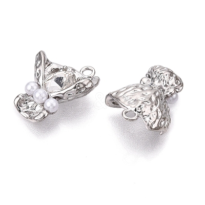 Rack Plating Alloy Rhinestone Pendants PALLOY-P303-09P-A-1