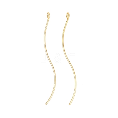 Brass Earring Findings KK-A274-17E-G-1