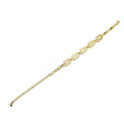 Electroplated Alloy Link Bracelets BJEW-T012-004-RS-1