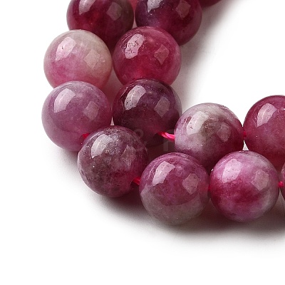 Natural Jade Imitation Watermelon Tourmaline Beads Strands X-G-NH0006-A01-02-1-1