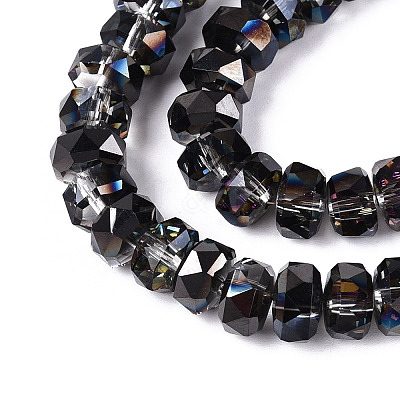 Electroplate Glass Beads Strands EGLA-T021-20B-1