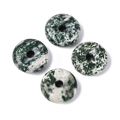 Natural Green Spot Jasper Pendants G-Q601-30B-05-1
