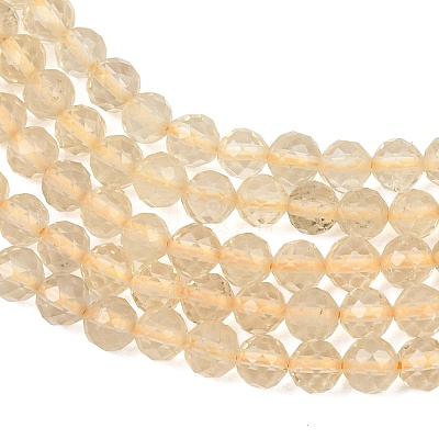 Natural Lemon Quartz(Heated) Beads Strands GG-NH0007-A01-01-1