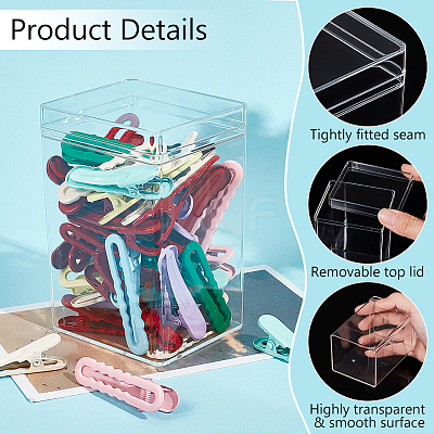 Transparent Acrylic Packaging Boxes CON-WH0106-21-1