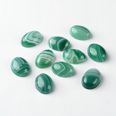 Natural Agate Oval Cabochons X-G-L347-01A-1