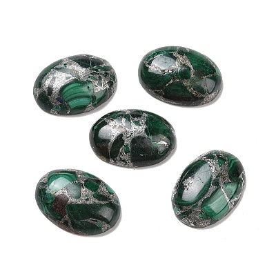 Natural Malachite Cabochons G-E464-42Q-1