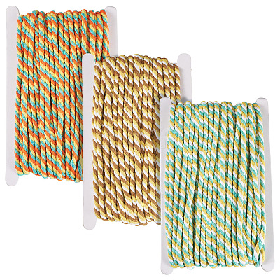 60M 3 Colors 3-Ply Twisted Macrame Polyester Cord OCOR-TA0003-48A-1