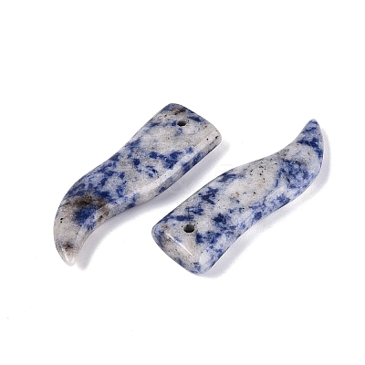 Natural Blue Spot Jasper Big Pendants G-Q601-35-1