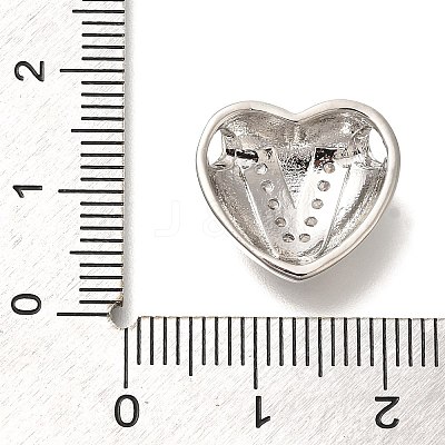Rack Plating Brass Micro Pave Cubic Zirconia Pendants KK-I722-04P-V-1