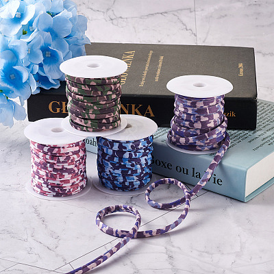 4 Colors Flat Polyester Elastic Cord EC-TA0001-03A-1