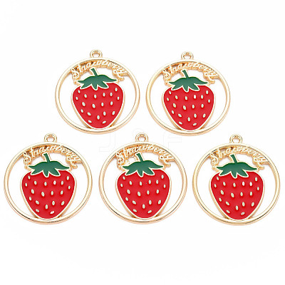 Alloy Enamel Pendants ENAM-S126-102-NR-1